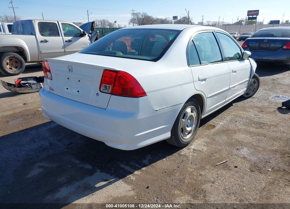 2004 HONDA CIVIC HYBRID VIN: JHMES966X4S022774