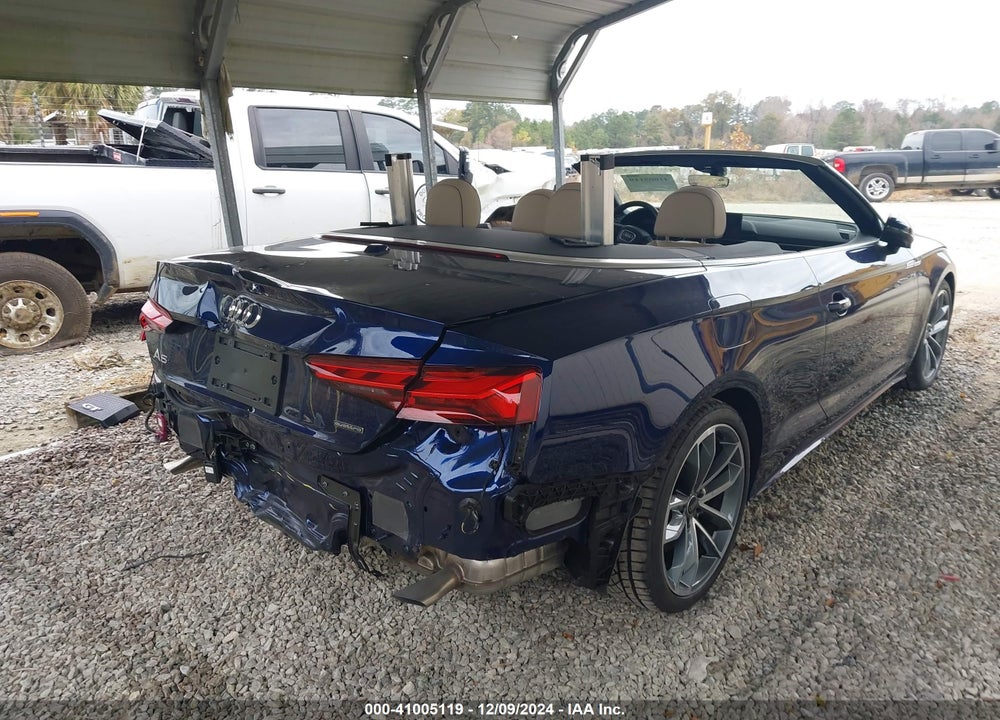 2024 AUDI A5 CABRIOLET PREMIUM PLUS 45 TFSI S LINE QUATTRO S TRONIC VIN: WAU4AGF55RN007047