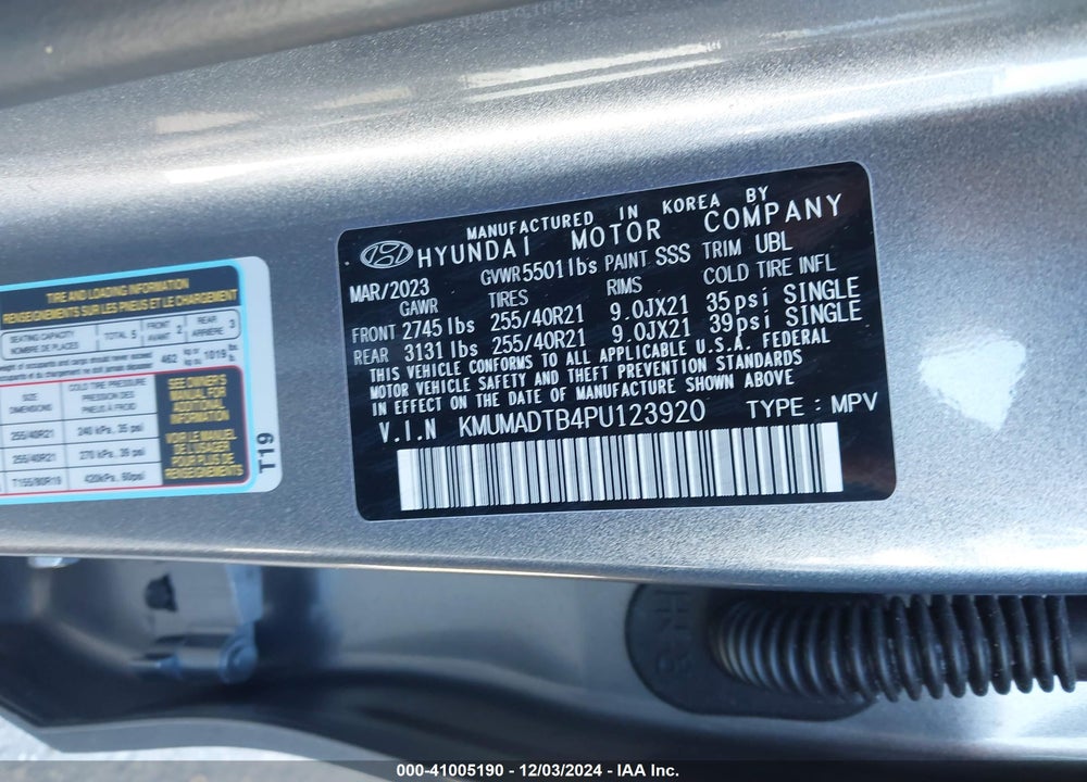 2023 GENESIS GV70 2.5T AWD VIN: KMUMADTB4PU123920