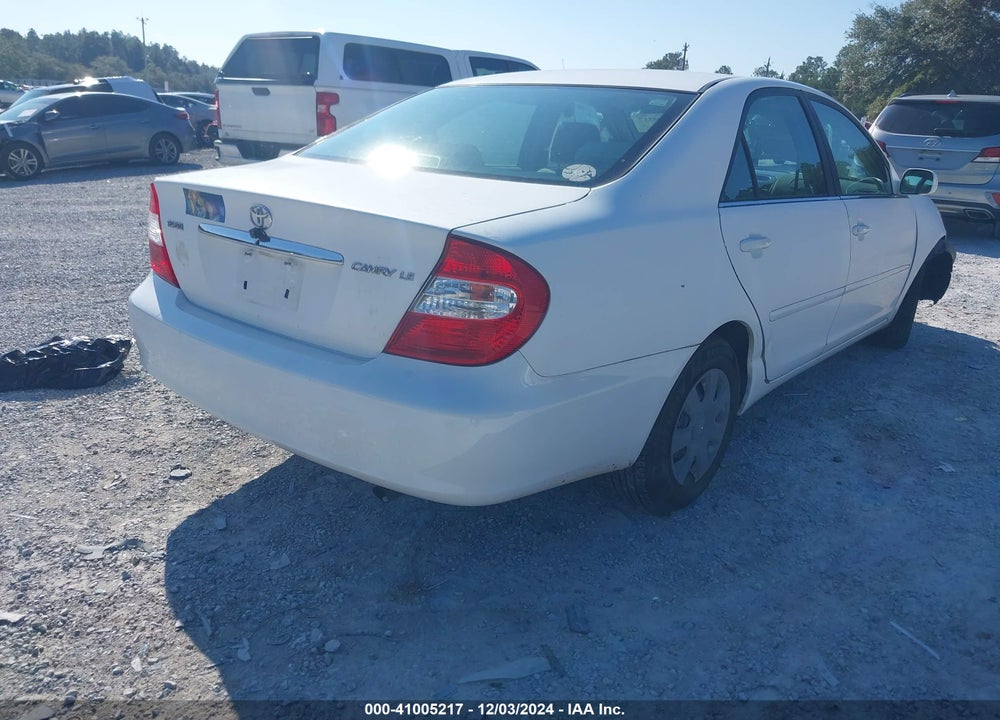 2004 TOYOTA CAMRY LE VIN: 4T1BE32K34U266777