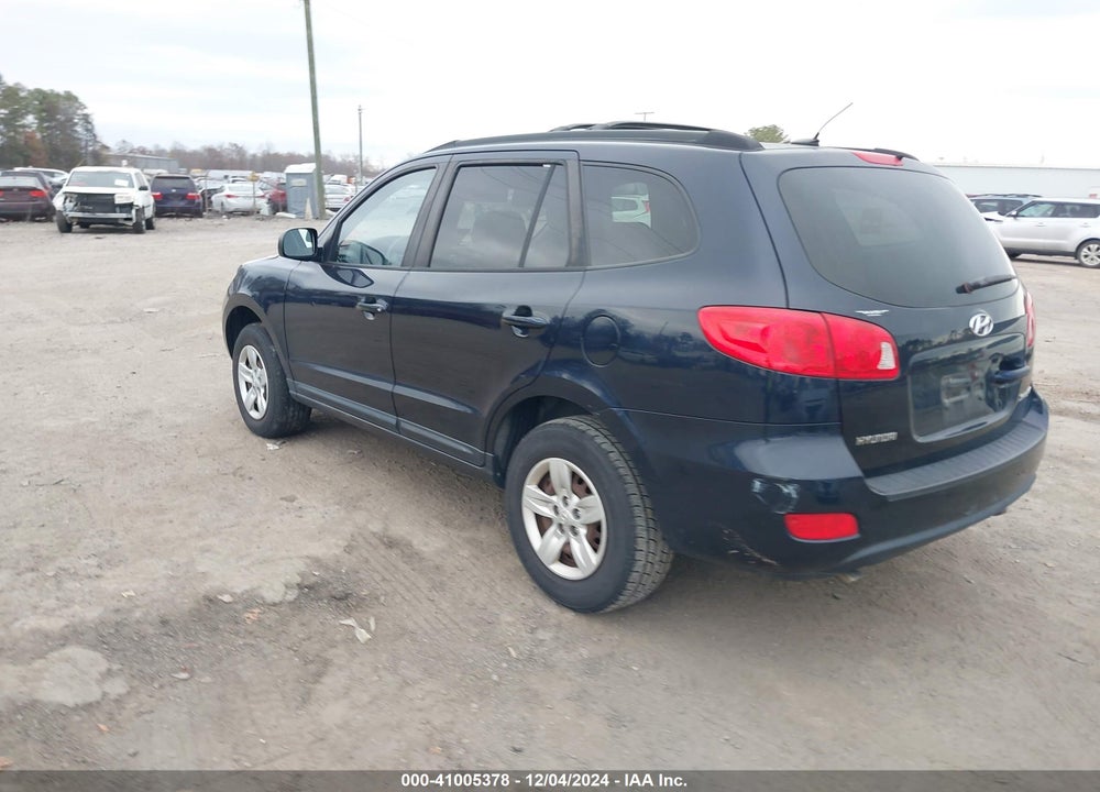 2009 HYUNDAI SANTA FE GLS VIN: 5NMSG13D39H237815