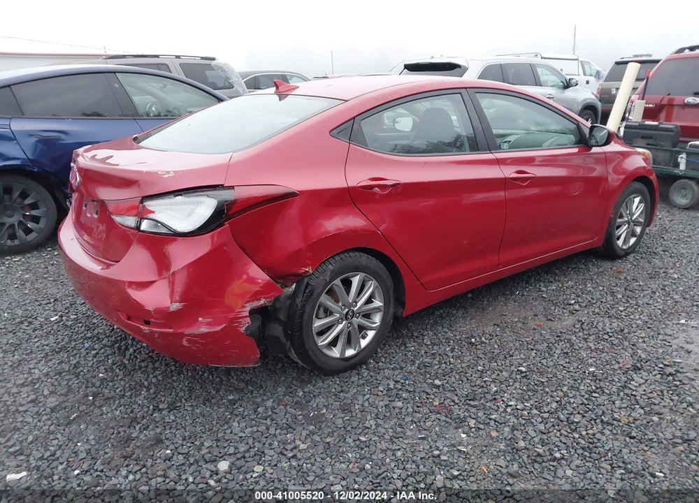 2014 HYUNDAI ELANTRA VIN: KMHDH4AEXEU092595