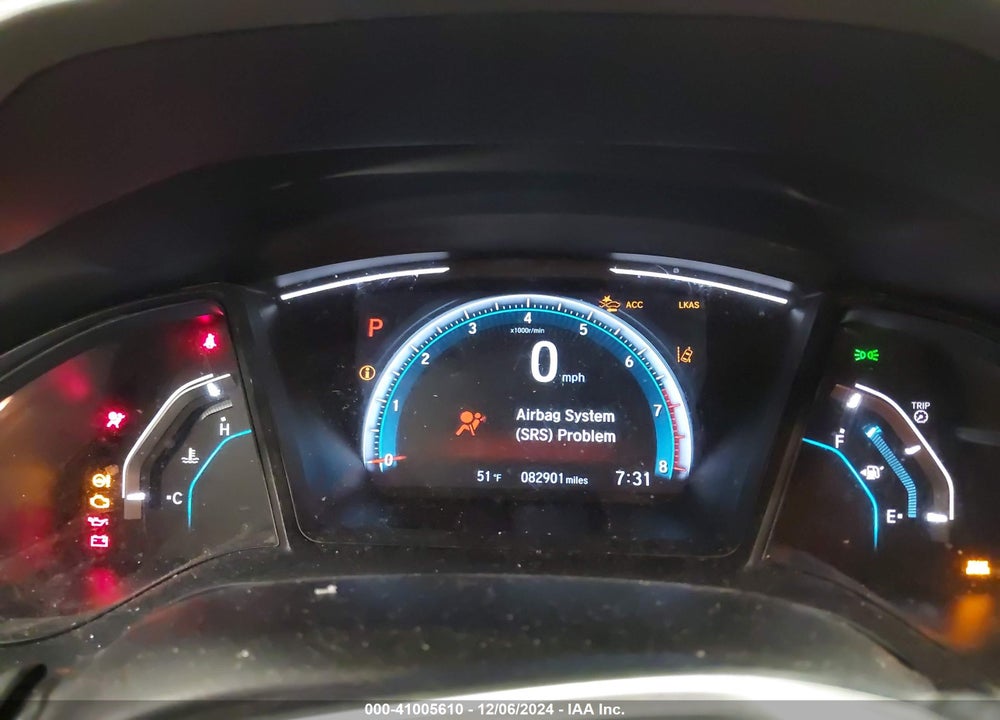2019 HONDA CIVIC LX VIN: 19XFC2F67KE027344