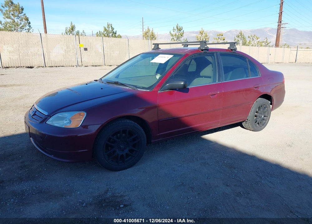 2002 HONDA CIVIC LX VIN: 2HGES16502H504136