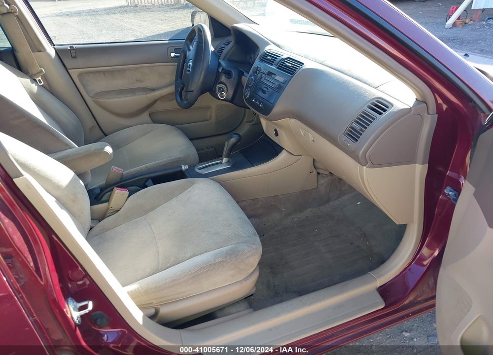 2002 HONDA CIVIC LX VIN: 2HGES16502H504136