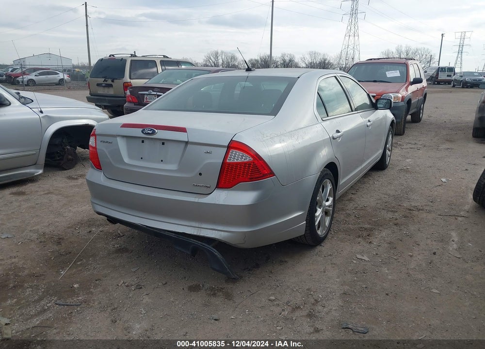 2012 FORD FUSION SE VIN: 3FAHP0HG4CR303633