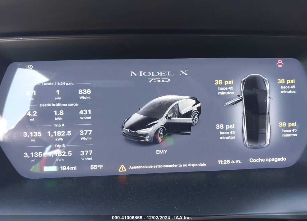 2018 TESLA MODEL X VIN: 5YJXCDE20JF120245