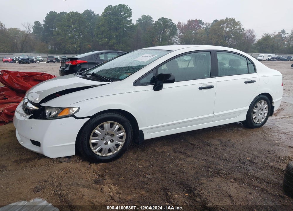 2010 HONDA CIVIC VP VIN: 19XFA1F38AE065668