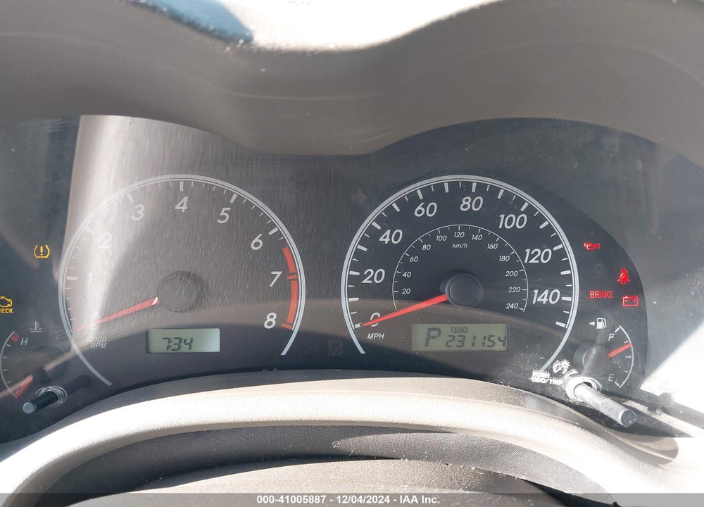 2009 TOYOTA COROLLA LE VIN: 2T1BU40E99C114307