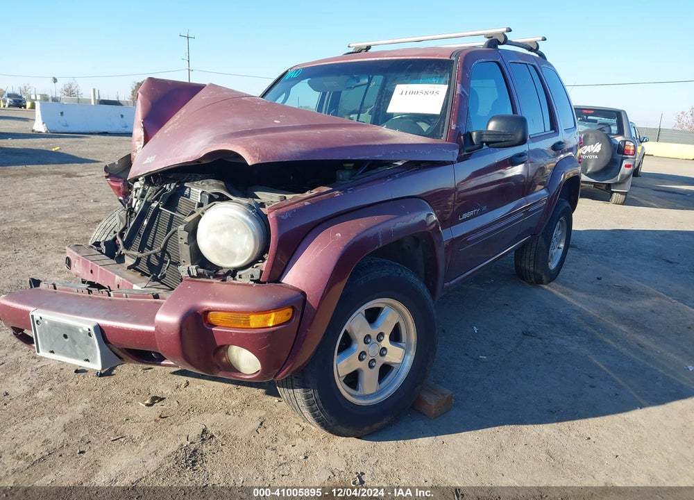 2002 JEEP LIBERTY LIMITED EDITION VIN: 1J4GL58K72W215748