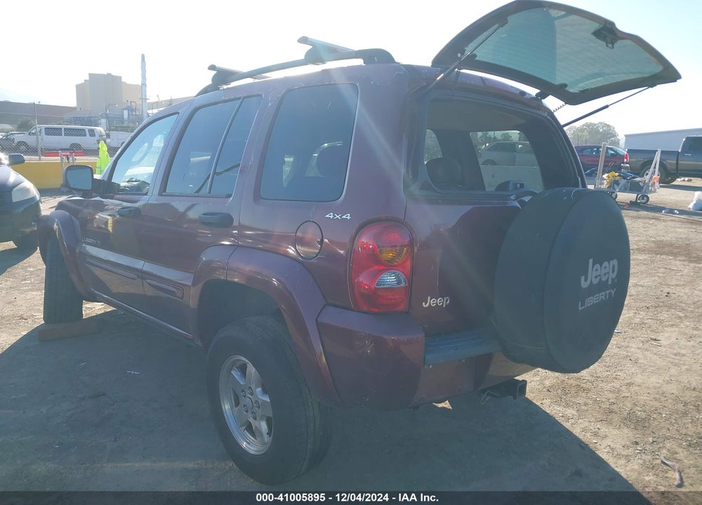 2002 JEEP LIBERTY LIMITED EDITION VIN: 1J4GL58K72W215748