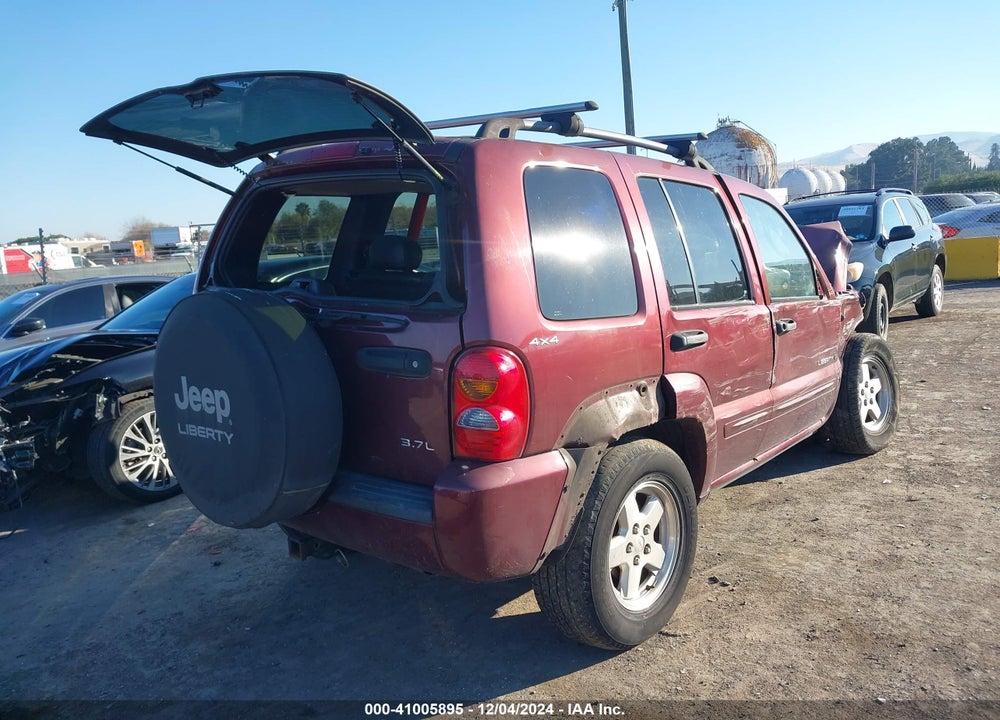2002 JEEP LIBERTY LIMITED EDITION VIN: 1J4GL58K72W215748