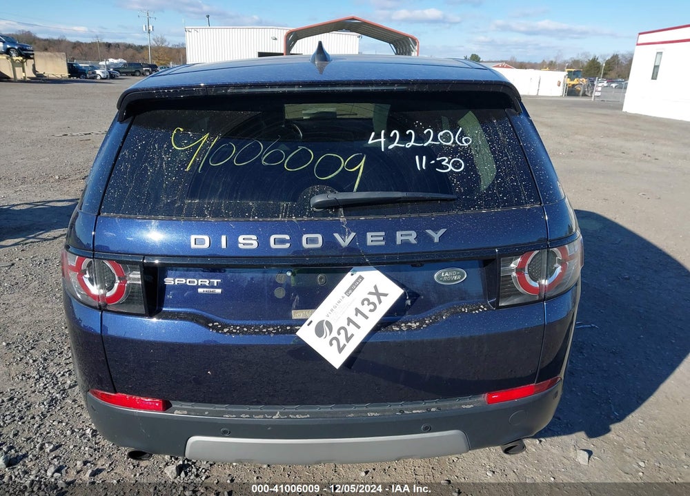 2017 LAND ROVER DISCOVERY SPORT HSE VIN: SALCR2BG6HH696555