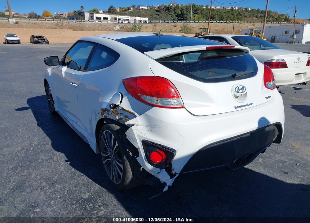 2016 HYUNDAI VELOSTER TURBO VIN: KMHTC6AE0GU295259