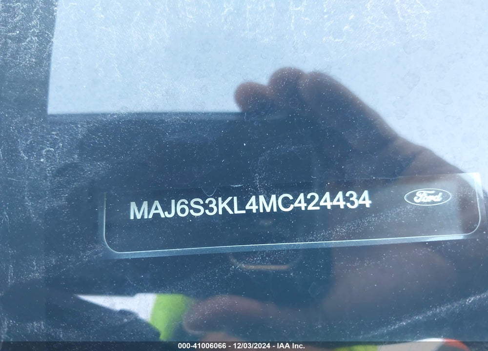 2021 FORD ECOSPORT TITANIUM VIN: MAJ6S3KL4MC424434