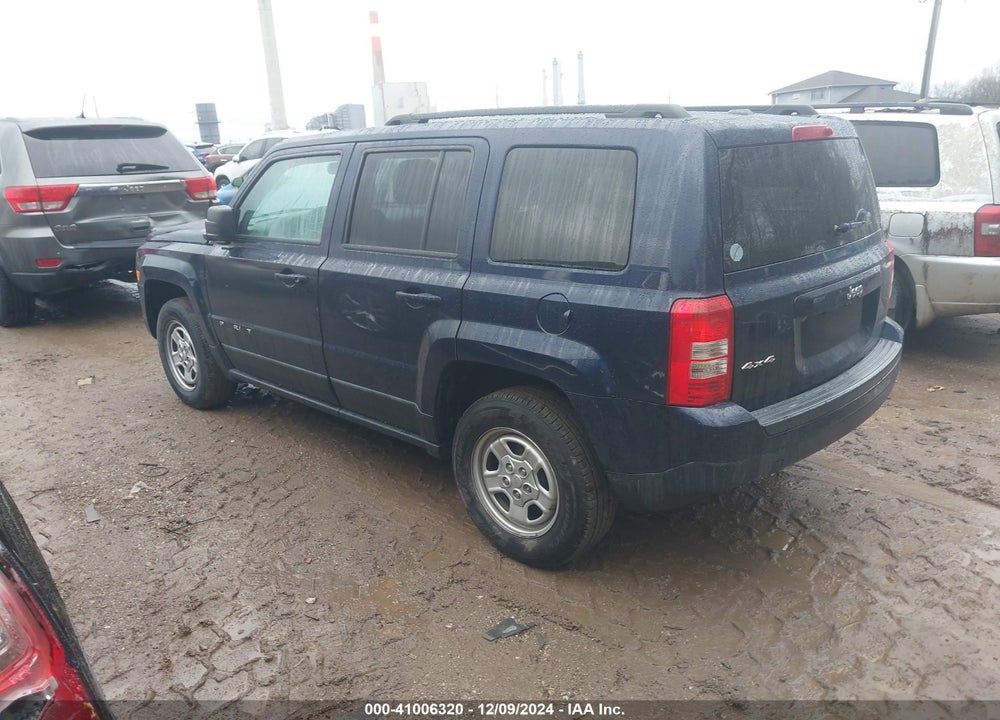 2017 JEEP PATRIOT SPORT 4X4 VIN: 1C4NJRBB4HD138814