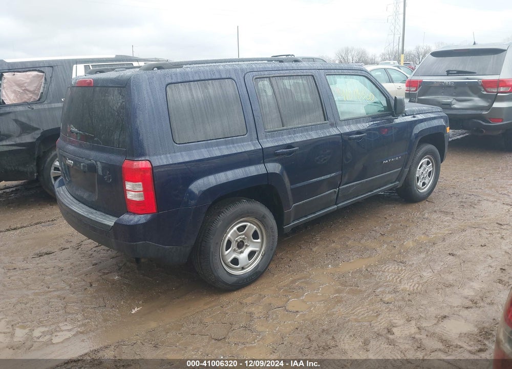 2017 JEEP PATRIOT SPORT 4X4 VIN: 1C4NJRBB4HD138814