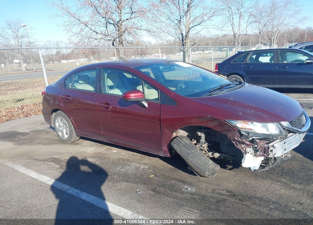 2014 HONDA CIVIC LX VIN: 19XFB2F55EE219053