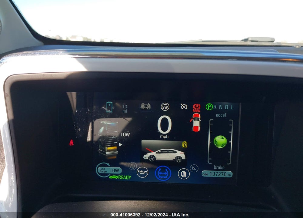 2013 CHEVROLET VOLT VIN: 1G1RE6E47DU113538