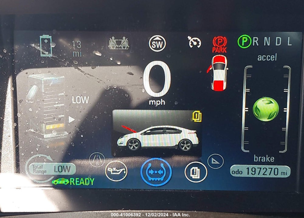 2013 CHEVROLET VOLT VIN: 1G1RE6E47DU113538