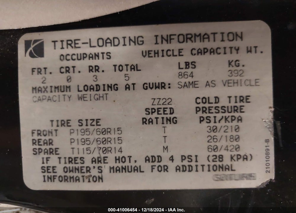 1995 SATURN SL2 VIN: 1G8ZK5277SZ351036