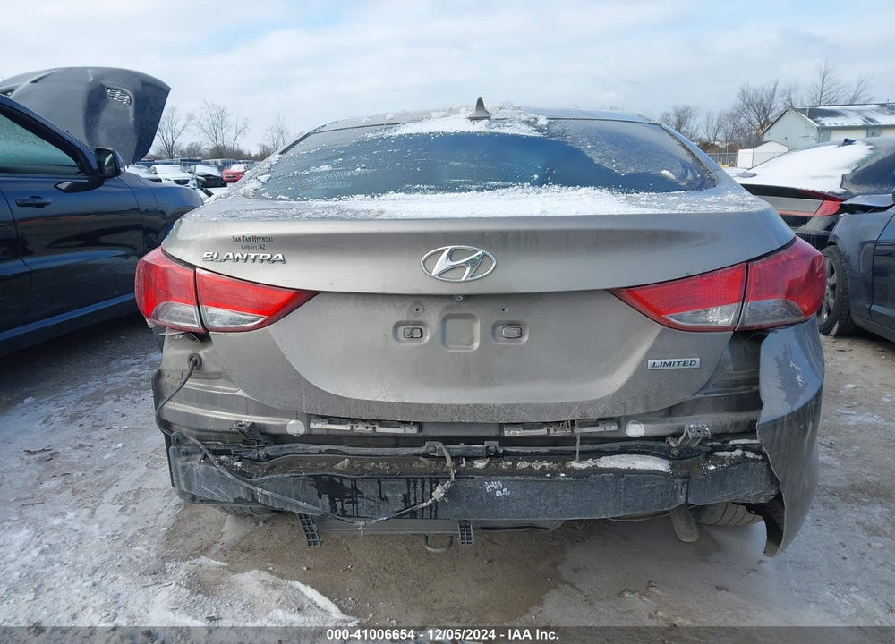 2012 HYUNDAI ELANTRA LIMITED VIN: 5NPDH4AE6CH105998