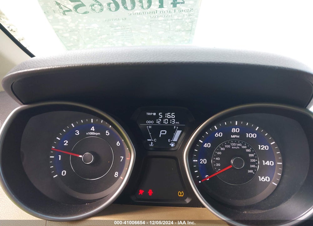 2012 HYUNDAI ELANTRA LIMITED VIN: 5NPDH4AE6CH105998