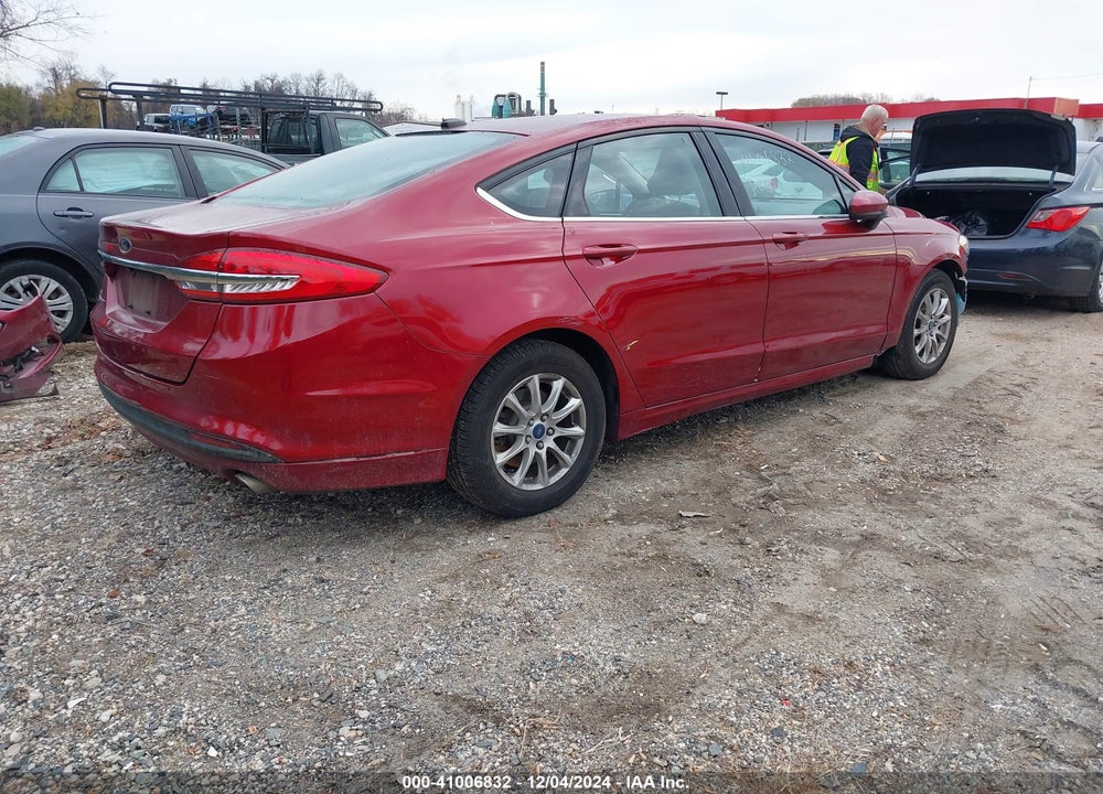 2017 FORD FUSION S VIN: 3FA6P0G76HR403409