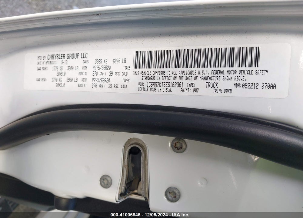 2014 RAM 1500 EXPRESS VIN: 1C6RR7KT6ES162361