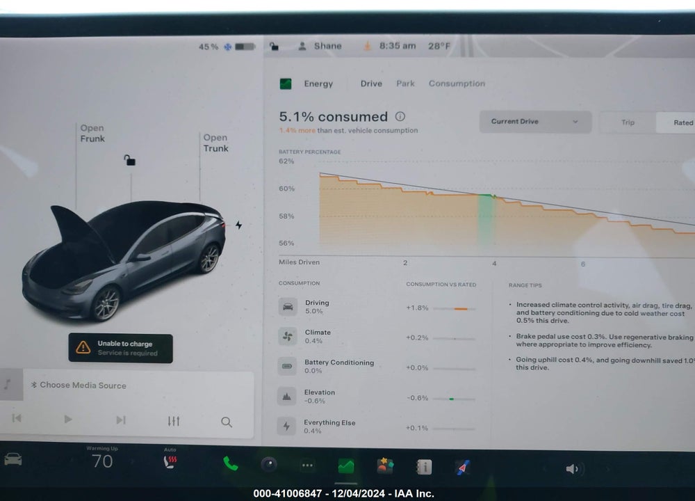 2021 TESLA MODEL 3 STANDARD RANGE PLUS REAR-WHEEL DRIVE VIN: 5YJ3E1EA9MF850951