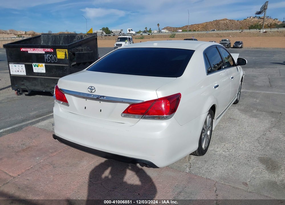 2011 TOYOTA AVALON LIMITED VIN: 4T1BK3DBXBU376938