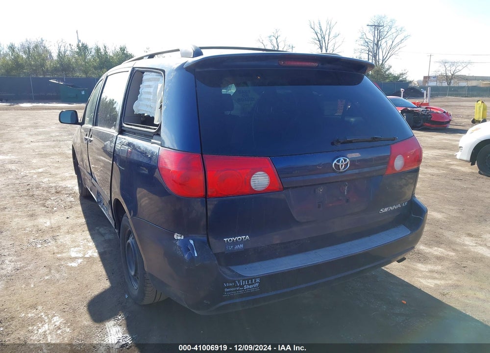 2007 TOYOTA SIENNA LE VIN: 5TDZK23C97S064645