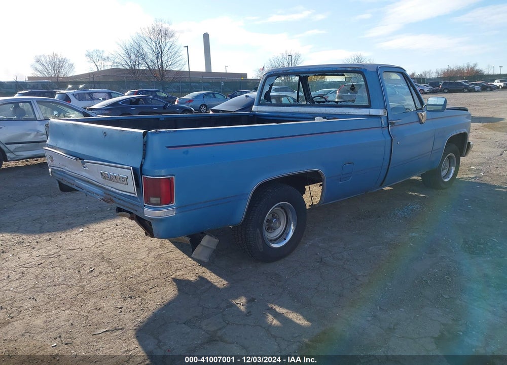 1987 CHEVROLET R10 VIN: 1GCDR14H6HF346558