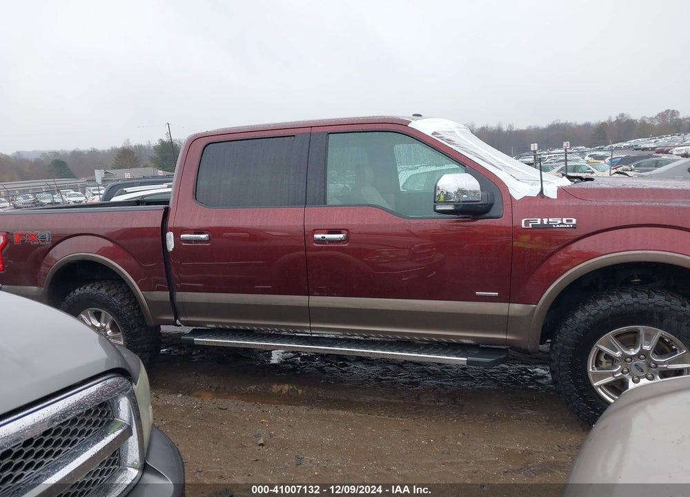 2015 FORD F-150 LARIAT VIN: 1FTEW1EPXFFB56407
