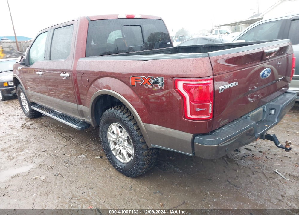 2015 FORD F-150 LARIAT VIN: 1FTEW1EPXFFB56407