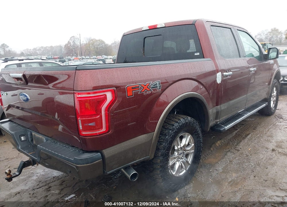 2015 FORD F-150 LARIAT VIN: 1FTEW1EPXFFB56407