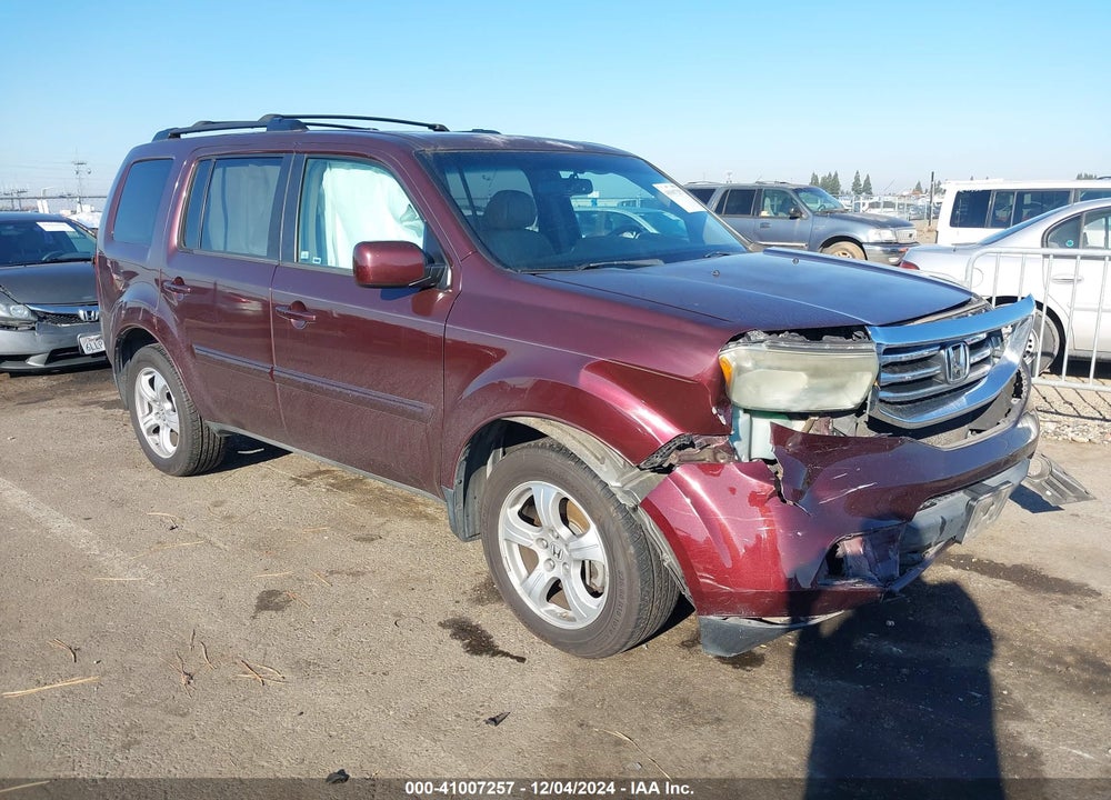 2014 HONDA PILOT EX-L VIN: 5FNYF3H55EB019171