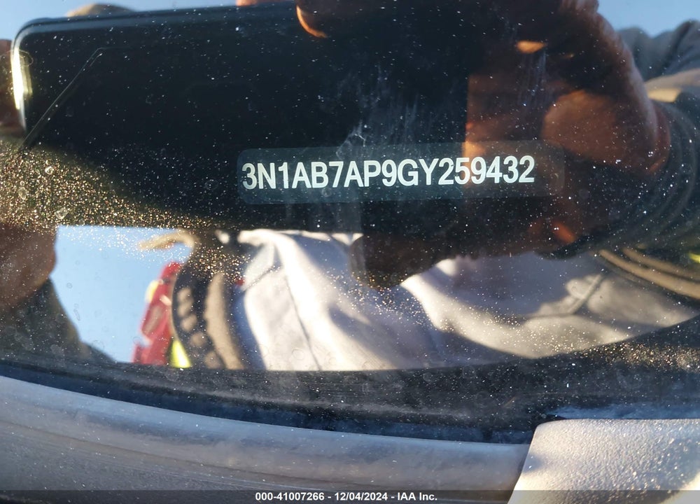 2016 NISSAN SENTRA SV VIN: 3N1AB7AP9GY259432
