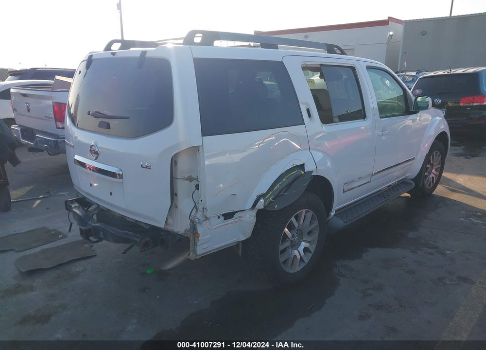 2011 NISSAN PATHFINDER LE VIN: 5N1AR1NB9BC612091