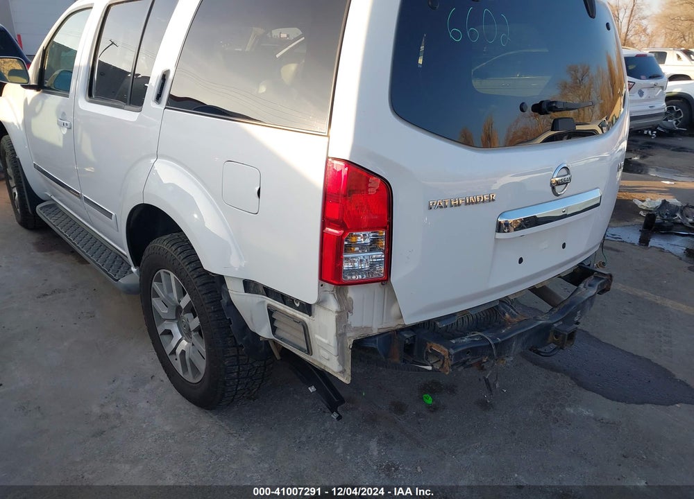 2011 NISSAN PATHFINDER LE VIN: 5N1AR1NB9BC612091