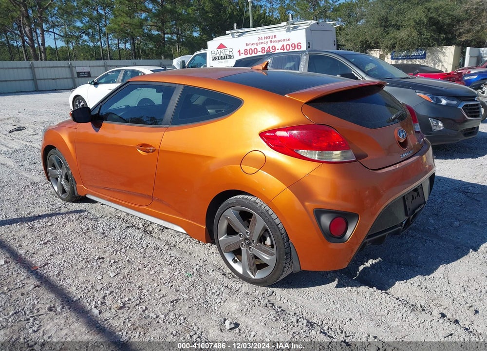 2013 HYUNDAI VELOSTER TURBO W/BLACK VIN: KMHTC6AEXDU152038