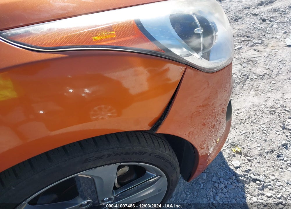 2013 HYUNDAI VELOSTER TURBO W/BLACK VIN: KMHTC6AEXDU152038