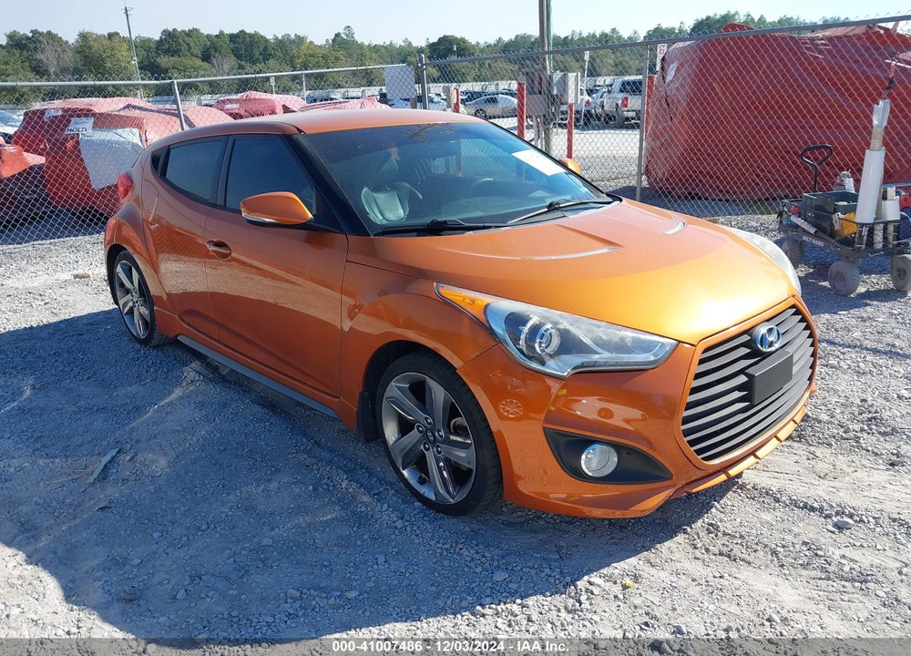 2013 HYUNDAI VELOSTER TURBO W/BLACK VIN: KMHTC6AEXDU152038