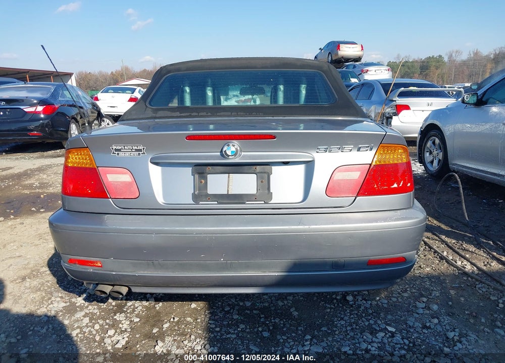 2004 BMW 325CI VIN: WBABW33404PL26897