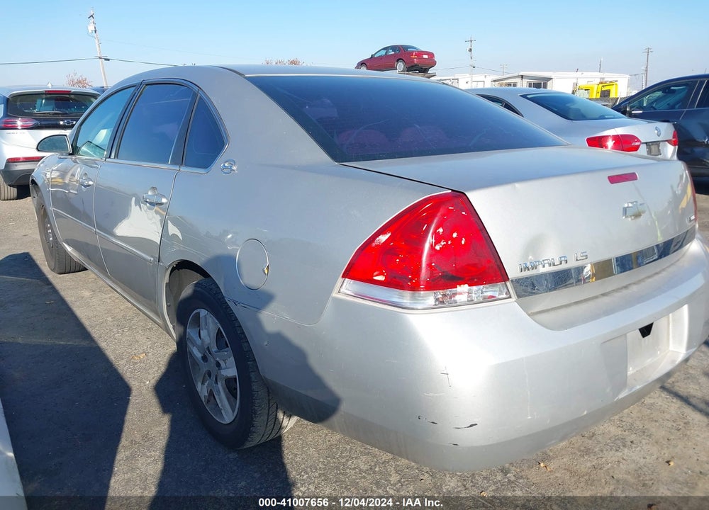 2008 CHEVROLET IMPALA LS VIN: 2G1WB58K089167234