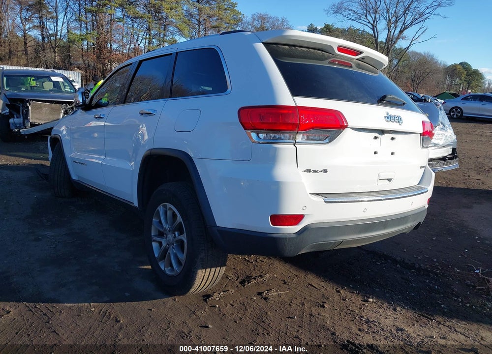 2016 JEEP GRAND CHEROKEE LIMITED VIN: 1C4RJFBG5GC472205