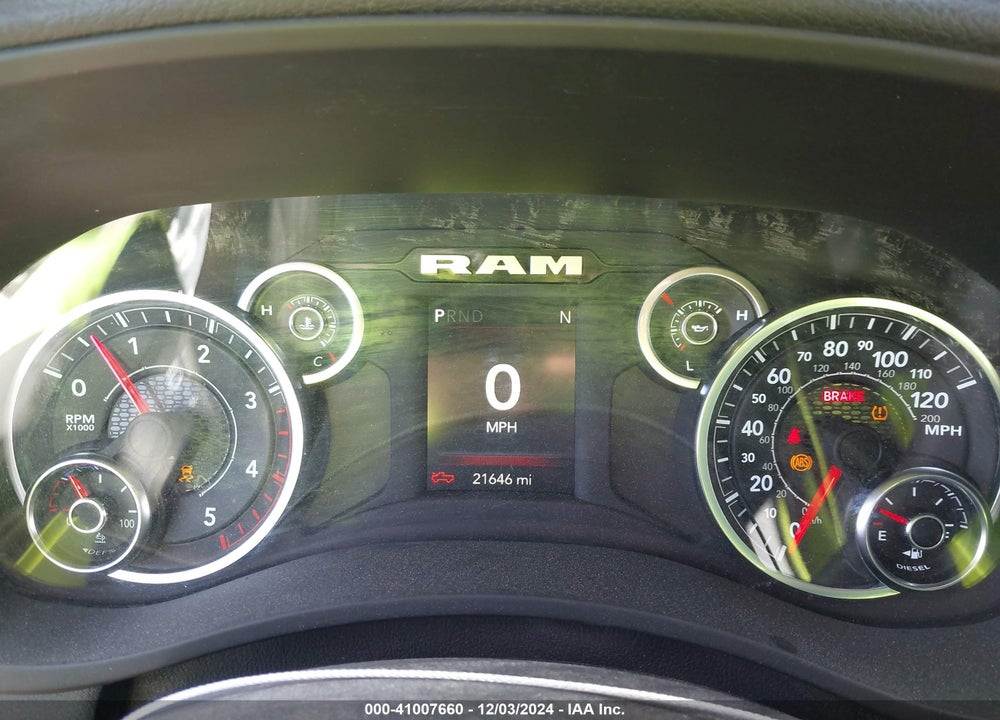 2024 RAM 2500 BIG HORN 4X4 6'4 BOX VIN: 3C6UR5DL3RG303928