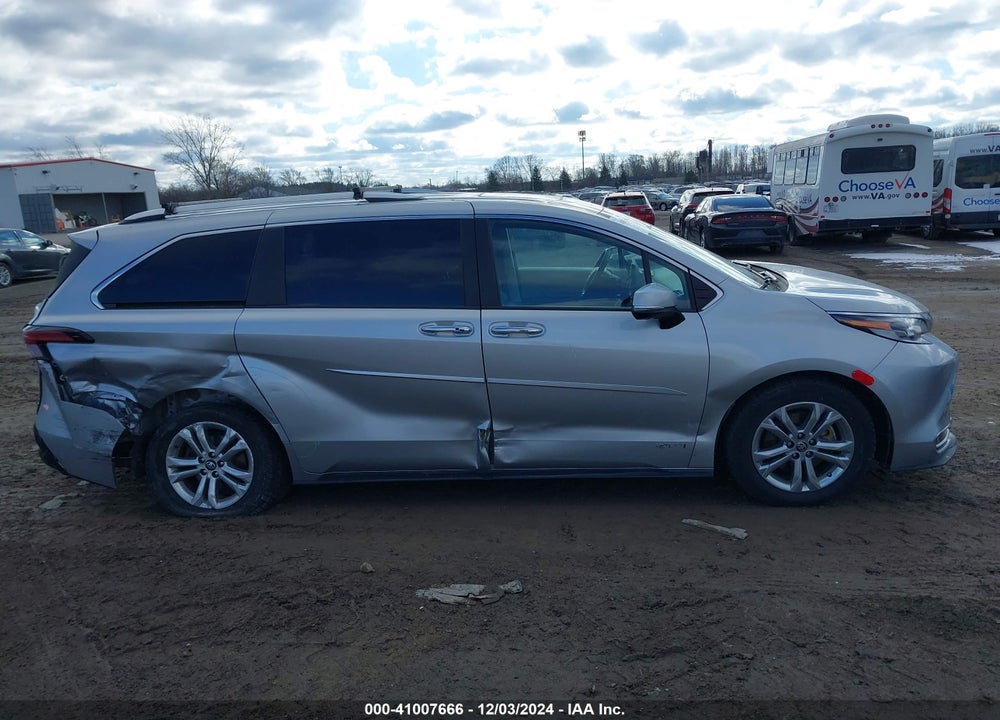 2021 TOYOTA SIENNA PLATINUM VIN: 5TDESKFC3MS035051