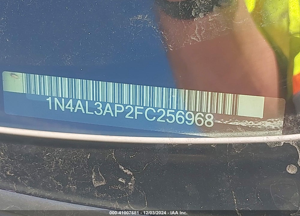 2015 NISSAN ALTIMA VIN: 1N4AL3AP2FC256968