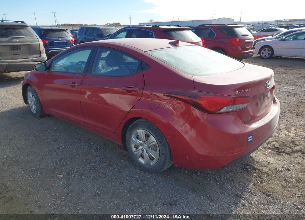 2016 HYUNDAI ELANTRA VIN: KMHDH4AEXGU546170